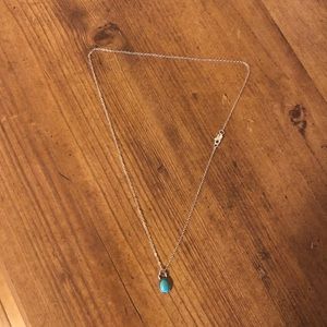 Genuine turquoise pendant necklace
